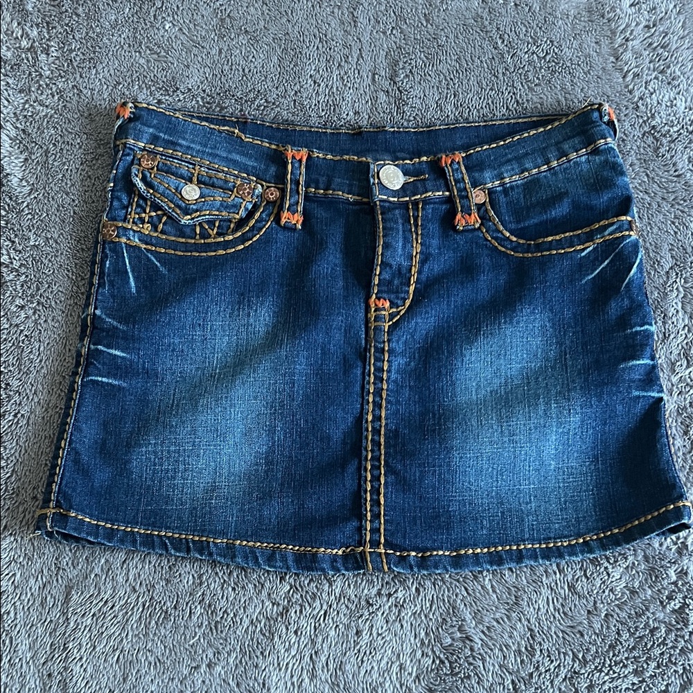 True Religion denim miniskirt